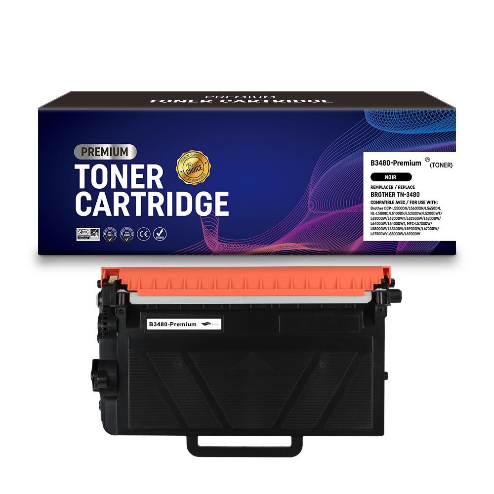 Cartouche de toner Compatible Brother TN-3480 Noir 8000pages - KERA FRANCE