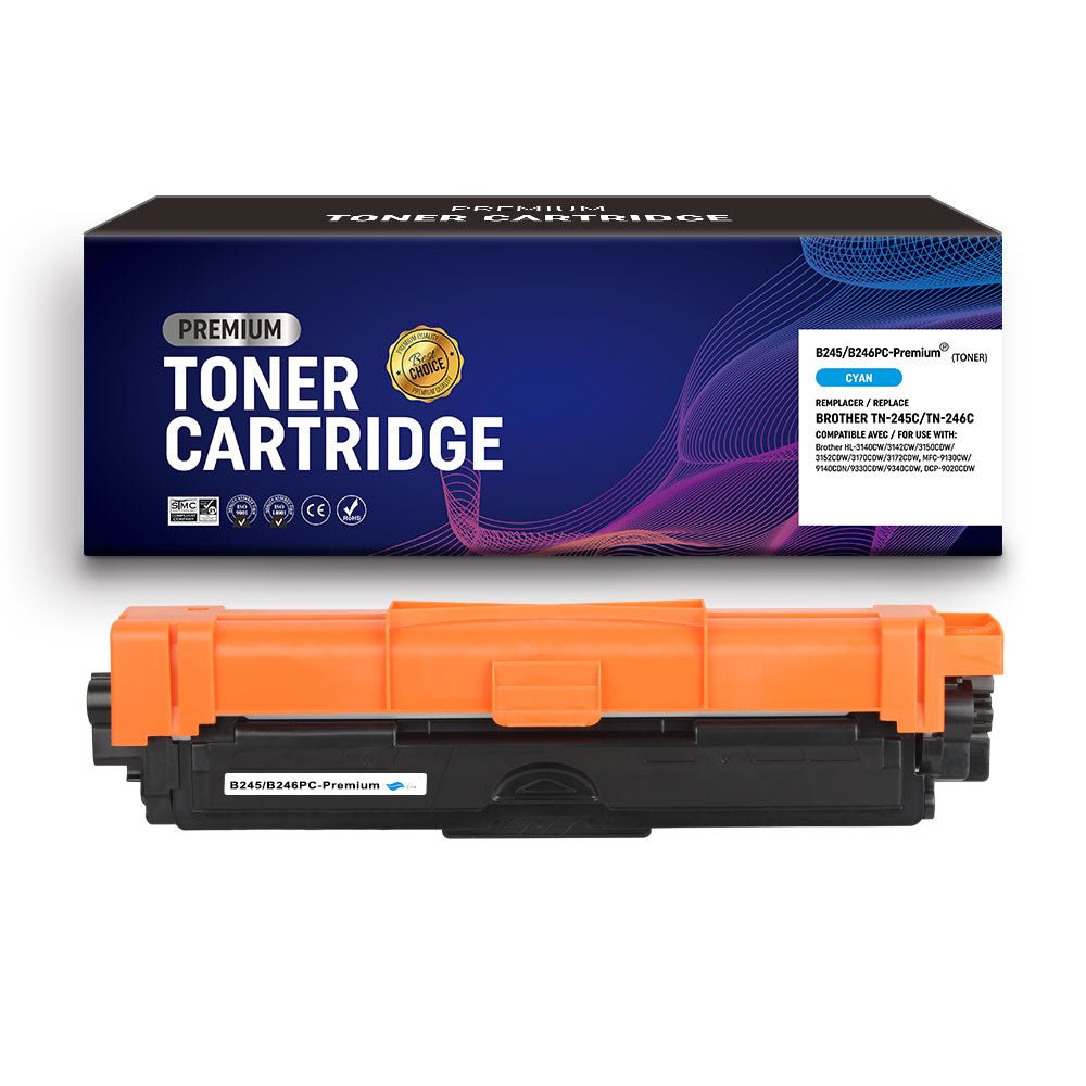 Cartouche Toner Compatible Brother TN-246C (TN246C) Cyan 2200pages - KERA FRANCE