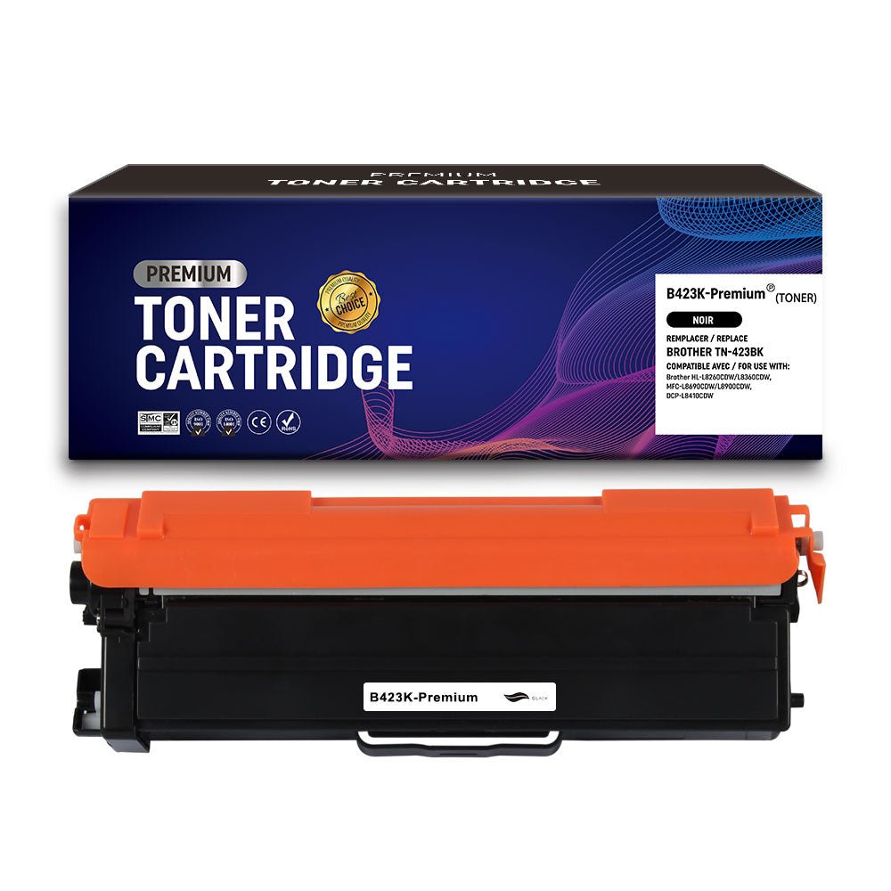 Cartouche Toner Compatible Brother TN-423BK (TN423BK) Noir 6500pages - KERA FRANCE