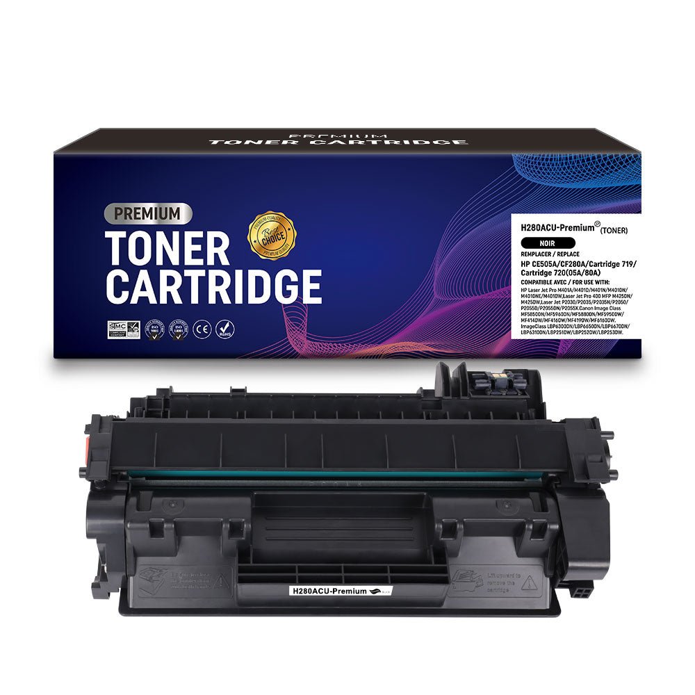 Cartouche Toner Compatible HP 80A (CF280A) Noir 2700pages - KERA FRANCE